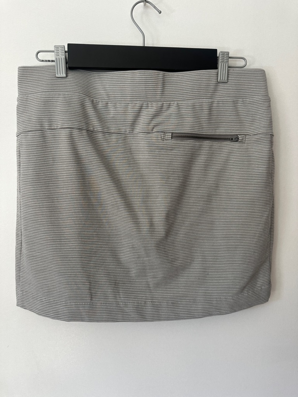 Athleta Gray Striped Active Skort with Built-In Shorts - Picture 6 of 6